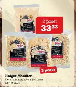 Poetzsch Padborg Hofgut Mandler, DKK 33.33 tilbud