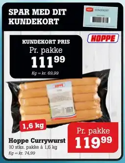 Poetzsch Padborg Hoppe Currywurst, DKK 119.99, Medlemspris tilbud