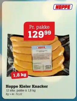 Poetzsch Padborg Hoppe Kieler Knacker, DKK 129.99 tilbud