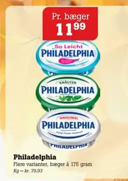 Poetzsch Padborg Philadelphia, DKK 11.99 tilbud