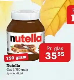Poetzsch Padborg Nutella, DKK 35.55 tilbud