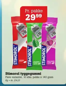 Poetzsch Padborg Stimorol tyggegummi, DKK 29.99 tilbud