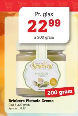 Poetzsch Padborg Brinkers Pistacie Creme, DKK 22.99 tilbud