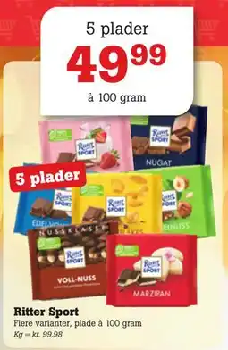 Poetzsch Padborg Ritter Sport, DKK 49.99 tilbud