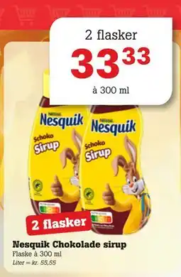 Poetzsch Padborg Nesquik Chokolade sirup, DKK 33.33 tilbud