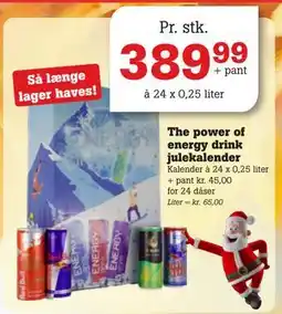 Poetzsch Padborg The power of energy drink julekalender, DKK 389.99 tilbud