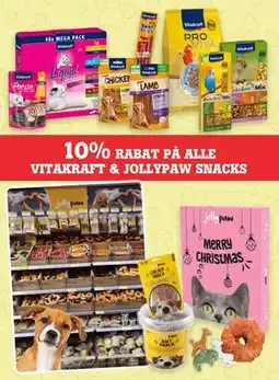 Poetzsch Padborg 10% RABAT PÅ ALLE VITAKRAFT & JOLLYPAW SNACKS tilbud