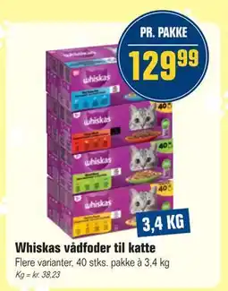 Otto Duborg Whiskas vådfoder til katte, DKK 129.99 tilbud