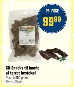 Otto Duborg Cit Snacks til hunde af tørret hestekød, DKK 99.99 tilbud
