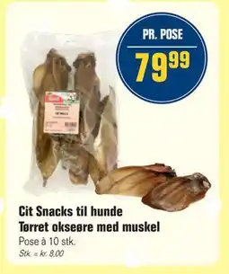 Otto Duborg Cit Snacks til hunde Tørret okseøre med muskel, DKK 79.99 tilbud