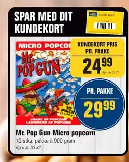 Otto Duborg Mr. Pop Gun Micro popcorn, DKK 29.99, Medlemspris tilbud