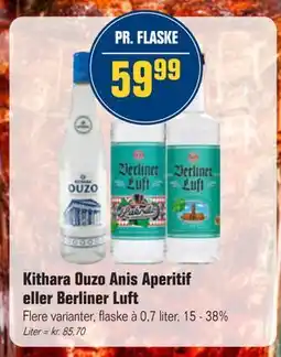 Otto Duborg Kithara Ouzo Anis Aperitif eller Berliner Luft, DKK 59.99 tilbud