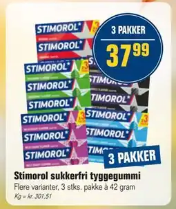Otto Duborg Stimorol sukkerfri tyggegummi, DKK 37.99 tilbud