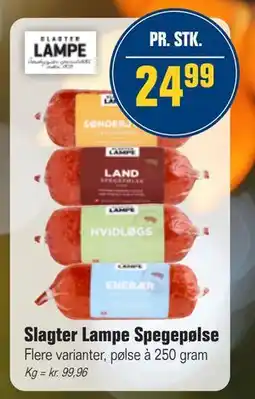 Otto Duborg Slagter Lampe Spegepølse, DKK 24.99 tilbud