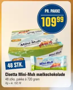 Otto Duborg Cloetta Mini-Muh mælkechokolade, DKK 109.99 tilbud
