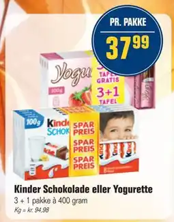 Otto Duborg Kinder Schokolade eller Yogurette, DKK 37.99 tilbud