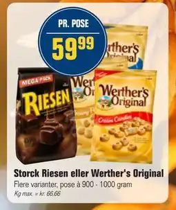 Otto Duborg Storck Riesen eller Werther's Original, DKK 59.99 tilbud