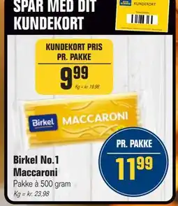 Otto Duborg Birkel No.1 Maccaroni, DKK 11.99, Medlemspris tilbud