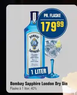 Otto Duborg Bombay Sapphire London Dry Gin, DKK 179.99 tilbud