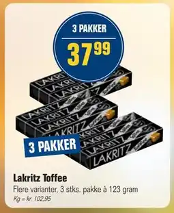 Otto Duborg Lakritz Toffee, DKK 37.99 tilbud