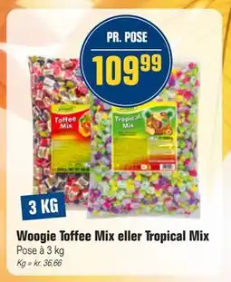Otto Duborg Woogie Toffee Mix eller Tropical Mix, DKK 109.99 tilbud