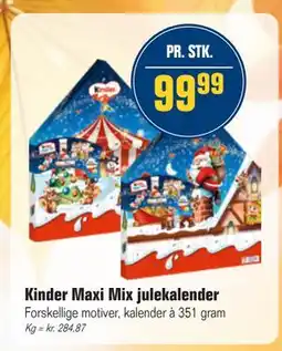 Otto Duborg Kinder Maxi Mix julekalender, DKK 99.99 tilbud