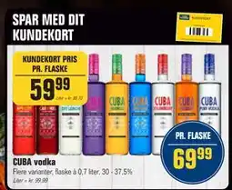 Otto Duborg CUBA vodka, DKK 69.99, Medlemspris tilbud