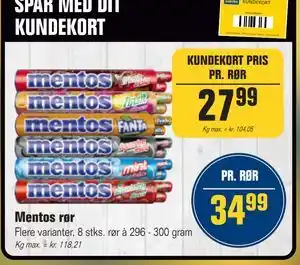 Otto Duborg Mentos rør, DKK 34.99, Medlemspris tilbud