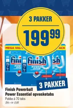 Otto Duborg Finish Powerball Power Essential opvasketabs, DKK 199.99 tilbud
