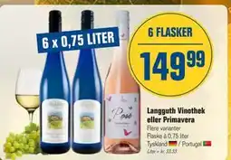 Otto Duborg Langguth Vinothek eller Primavera, DKK 149.99 tilbud