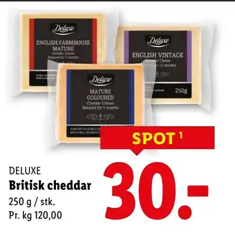 Lidl Deluxe britisk cheddar tilbud