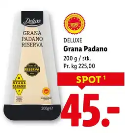 Lidl Deluxe grana padano tilbud