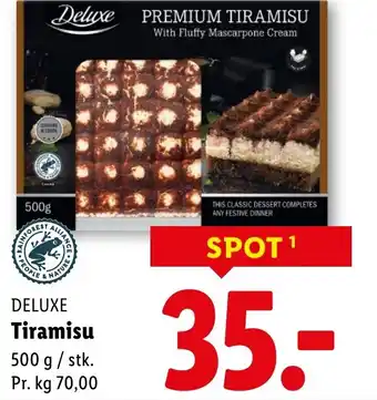 Lidl Deluxe tiramisu tilbud