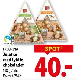 Lidl FAVORINA Juletræ med fyldte chokolader tilbud