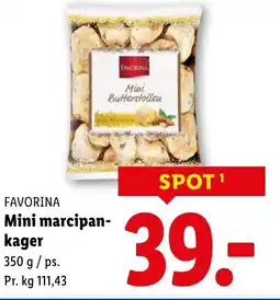 Lidl Favorina mini marcipan- kager tilbud