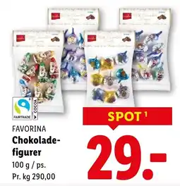 Lidl Favorina chokolade- figurer tilbud