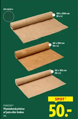 Lidl Parkside® plantebeskyttelse af jute eller kokos tilbud