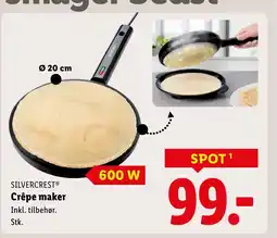 Lidl Silvercrest® crêpe maker inkl. tilbehør. stk. tilbud