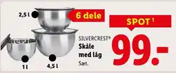 Lidl Silvercrest® skåle med låg Sæt. tilbud