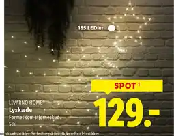 Lidl Livarno home® lyskæde formet som stjerneskud. stk. tilbud