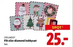 Lidl Crelando® filt eller diamond hobbysæt sæt. tilbud
