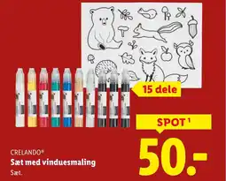 Lidl Crelando® sæt med vinduesmaling sæt. tilbud