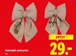 Lidl Julesløjfe med print Stk. tilbud