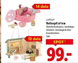 Lidl Lupilu rollespil af træ tilbud
