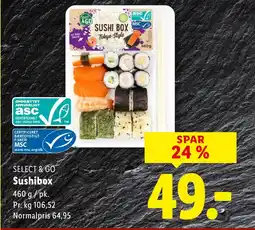 Lidl Select & go sushibox tilbud