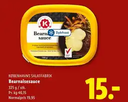 Lidl Københavns salatfabrik bearnaisesauce tilbud
