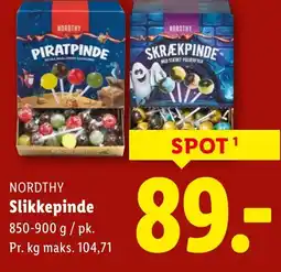 Lidl NORDTHY Slikkepinde tilbud