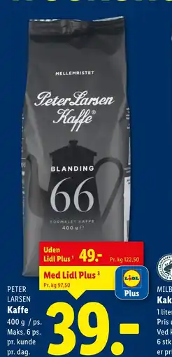 Lidl Peter larsen kaffe tilbud