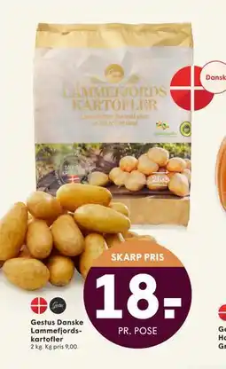 SPAR Gestus Danske Lammefjordskartofler, DKK 18 tilbud