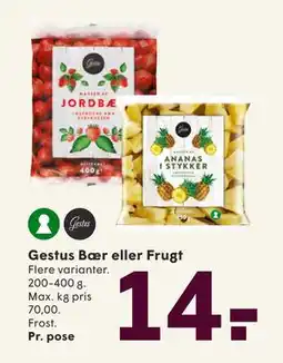 SPAR Gestus Bær eller Frugt, DKK 14 tilbud